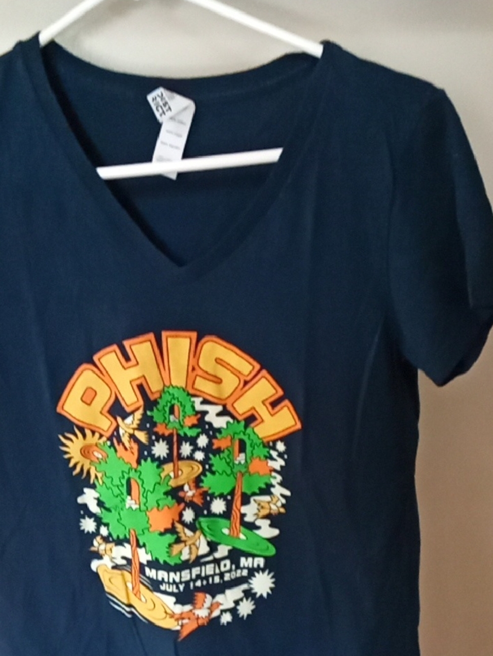 District Kids Phish V-Neck Tee - Navy, Orange, Green